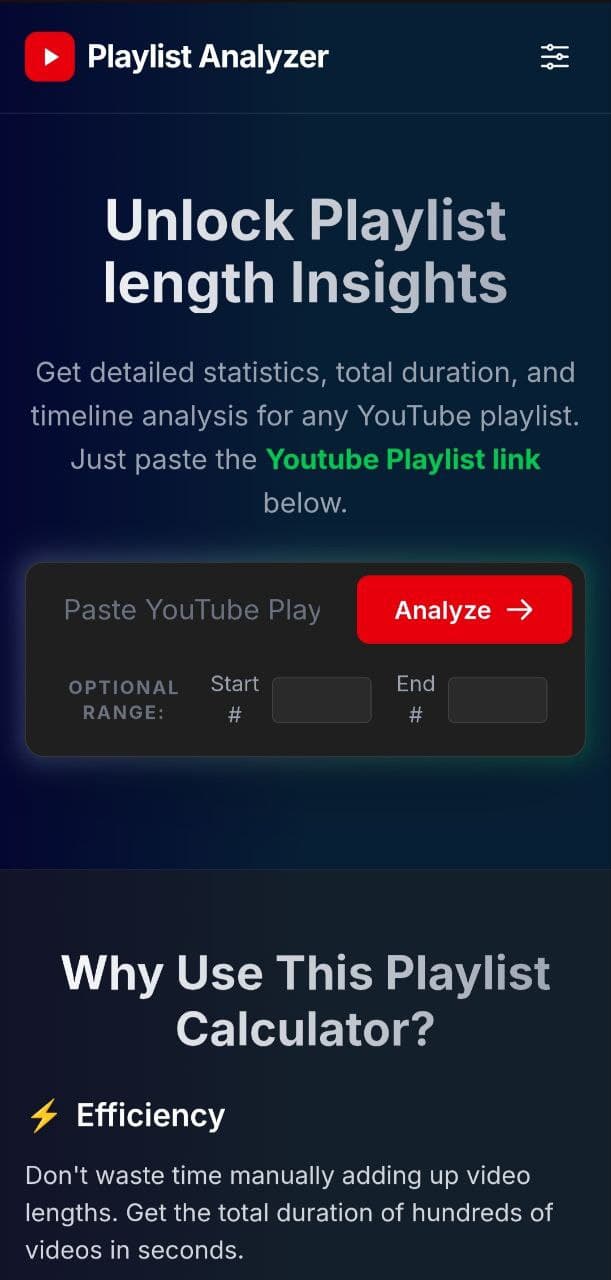 YT Playlist Analyzer